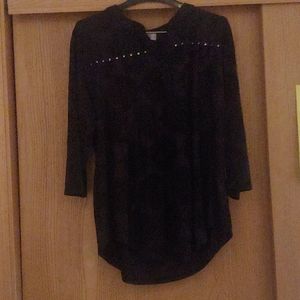 Black quarter sleeve shirt